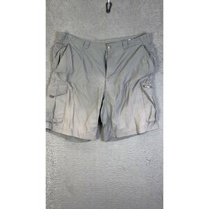 Columbia Shorts Mens 38 Gray Cargo‎ Hiking Outdoor Nylon Lightweight Trail